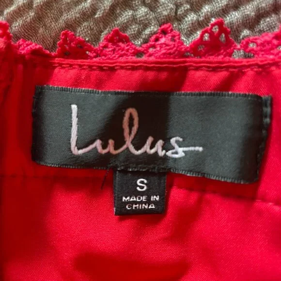 Lulu's tulle red dress - Picture 6 of 7